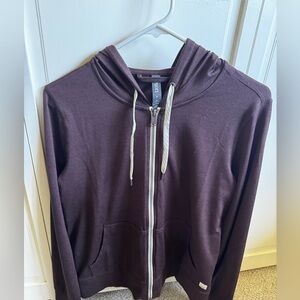 Vuori Brown Zip-Up Hoodie
